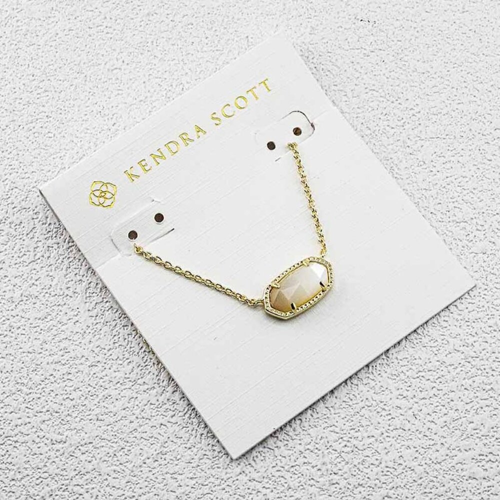 Kendra Scott White Mother-of-Pearl Necklace